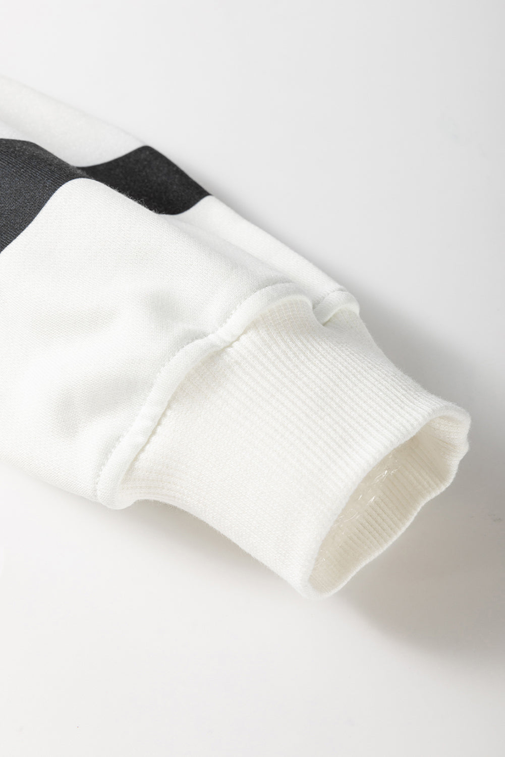 Ensemble pull à rayures noires et pantalon de jogging à épaules tombantes