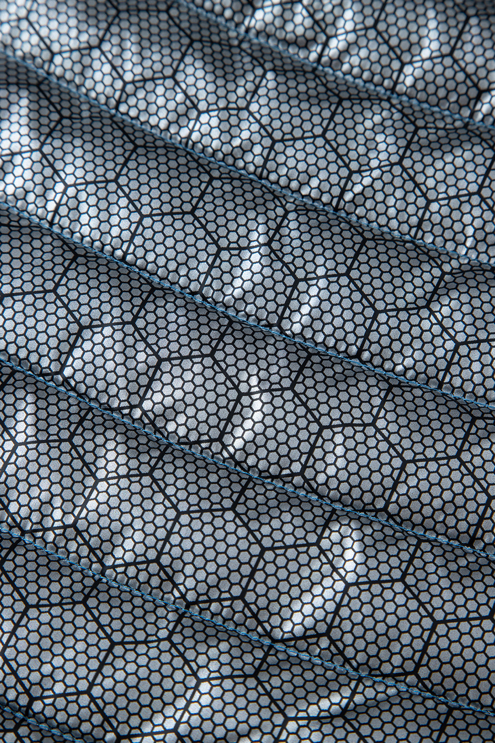 Doudoune matelassée zippée de couleur unie Myosotis