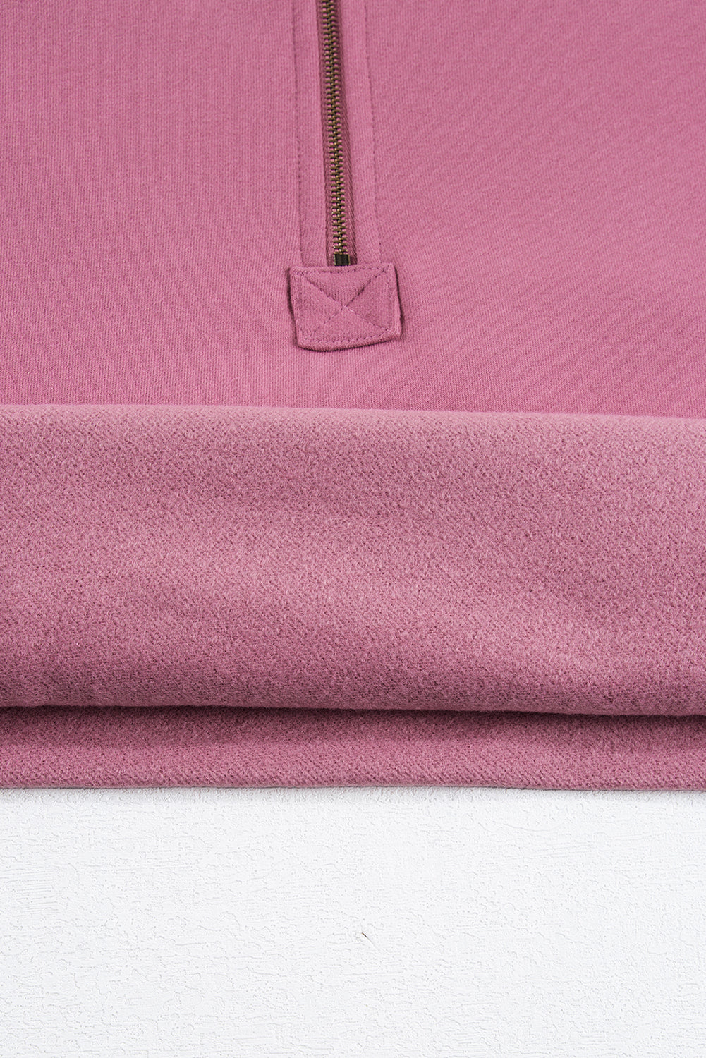 Sweat à capuche ample doublé polaire Valériane avec poches kangourou à demi-fermeture éclair