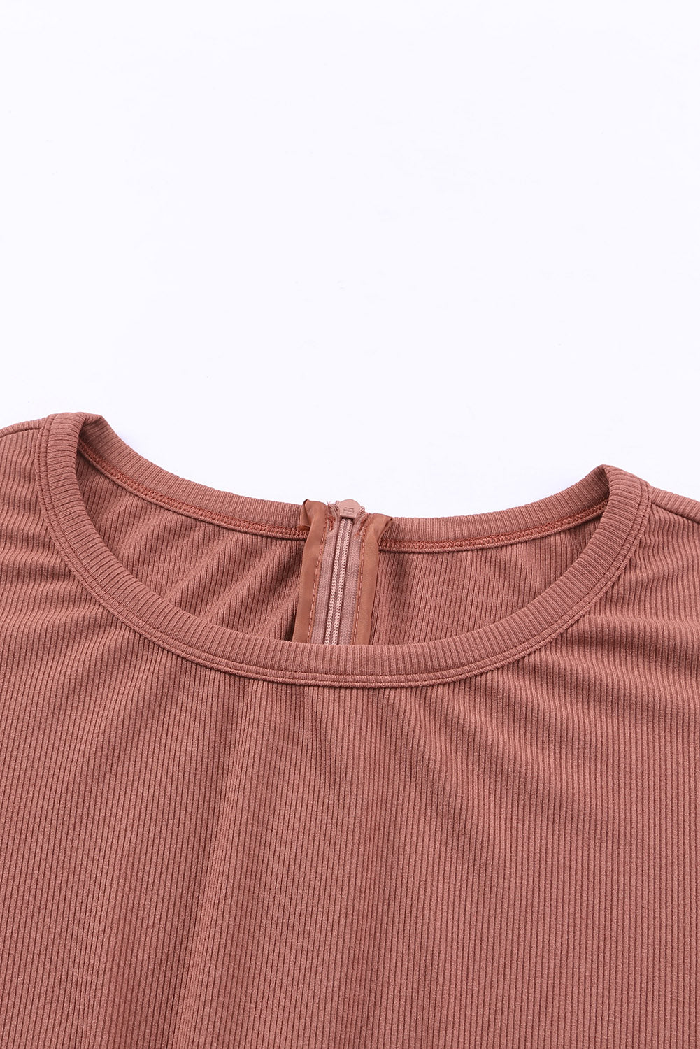 Mono de canalé de manga corta 