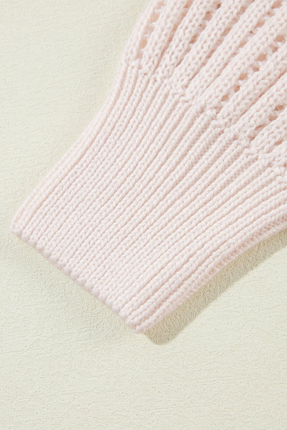 Cardigan ouvert sur le devant à épaules tombantes et crochet creux Jet Stream