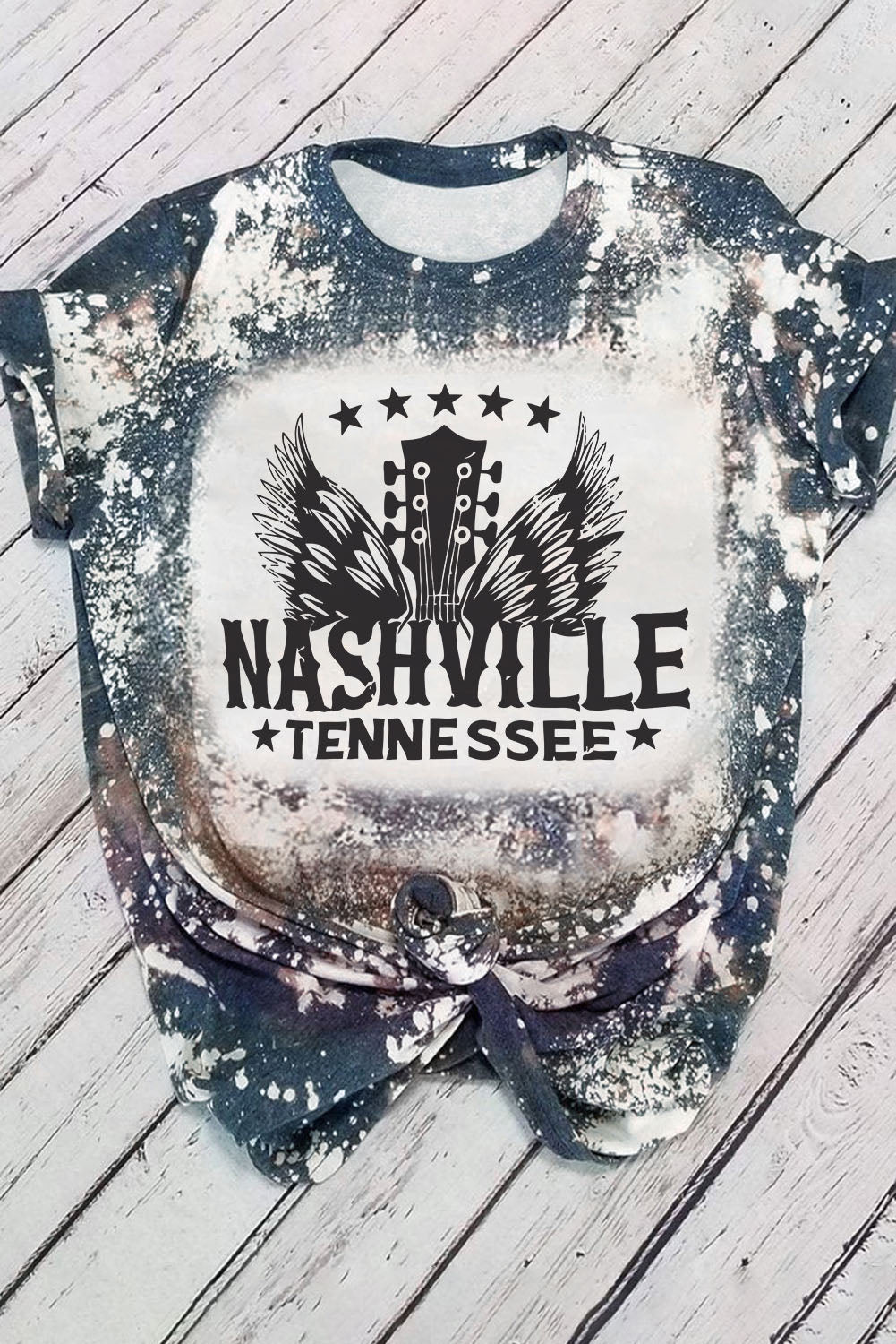 Haut à manches courtes multicolore à imprimé léopard et lettres LIGHT