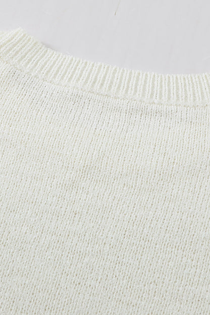 Slouchy Drop-shoulder Leopard Striped Colorblock Sweater