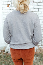 Wake Pray Slay Glitter Print Pullover Sweatshirt