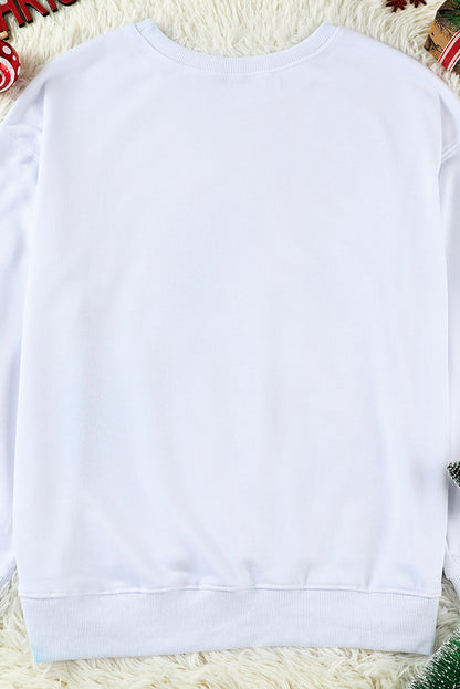 Sweat-shirt brodé Père Noël