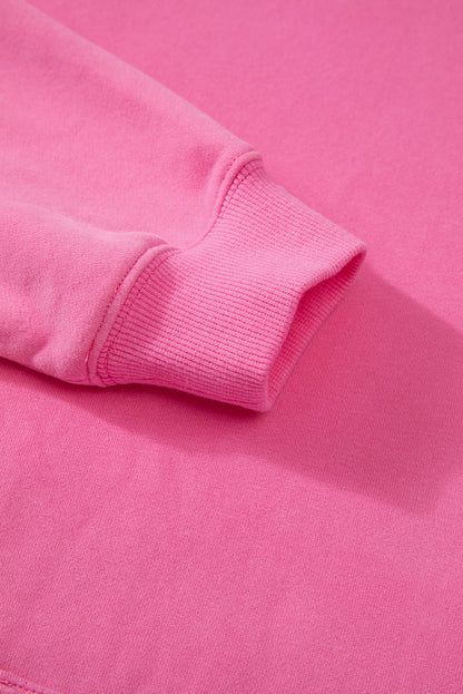 Sweat à capuche épais avec cordon de serrage et poche kangourou doublée en polaire Bonbon