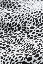 Long Sleeve Leopard Animal Print Shirt Dress