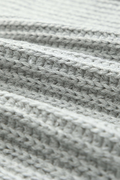 Pull oversize boutonné à épaules tombantes 