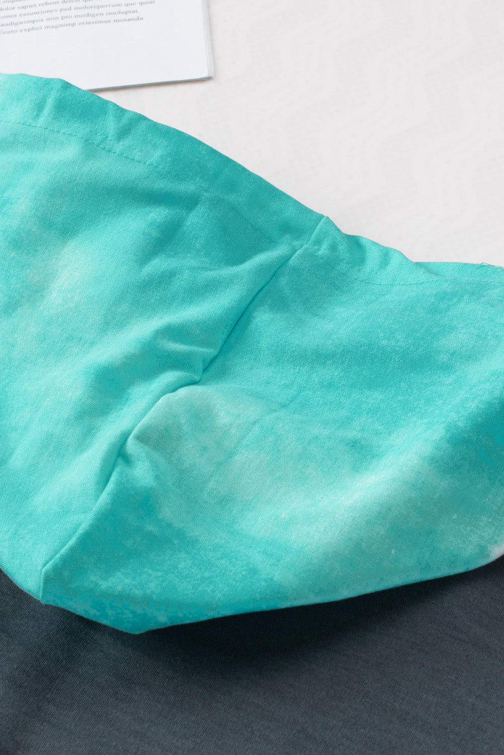 Sudadera con capucha de talla grande con bloques de color degradado azul