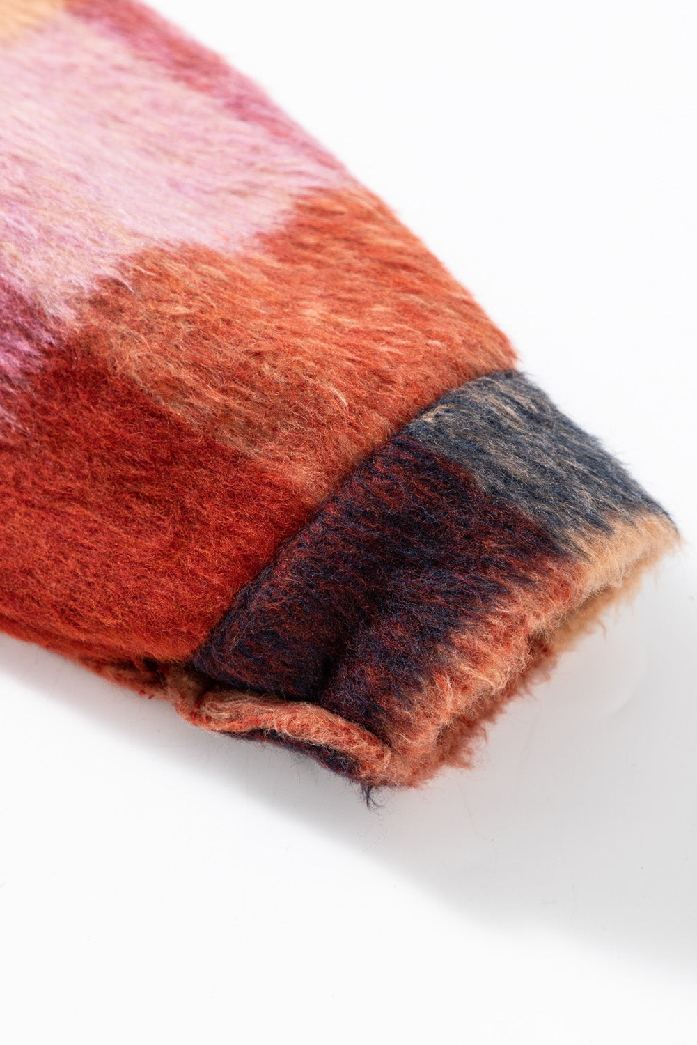 Veste décontractée grande taille à imprimé écossais orange avec poches à rabat et boutons