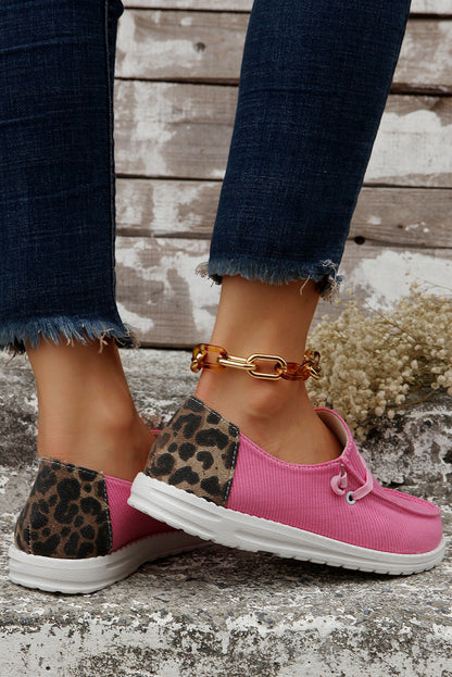 Multicolour Patched Back Heel Slip On Flat Shoes