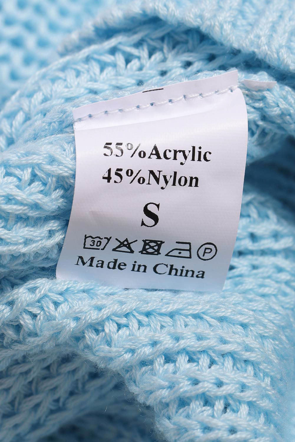 Suéter de punto acanalado con hombros descubiertos y cinturón cruzado sin espalda para mujer, informal, holgado, de manga larga, Color sólido, para invierno