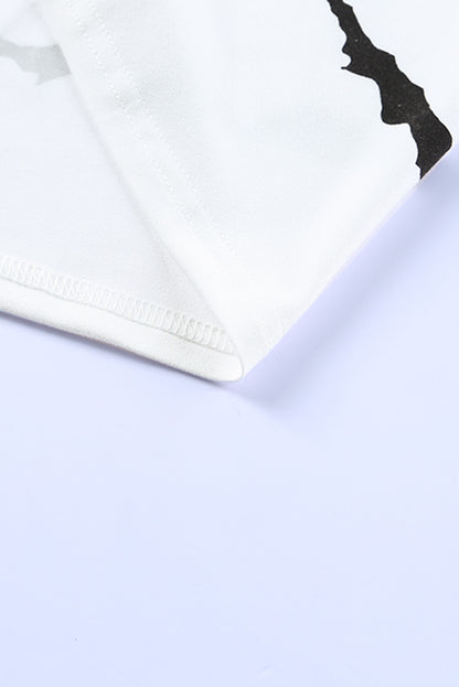 Sudadera con capucha de manga larga con botones y cordón a rayas