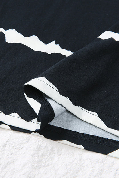 Sudadera con capucha de manga larga con botones y cordón a rayas