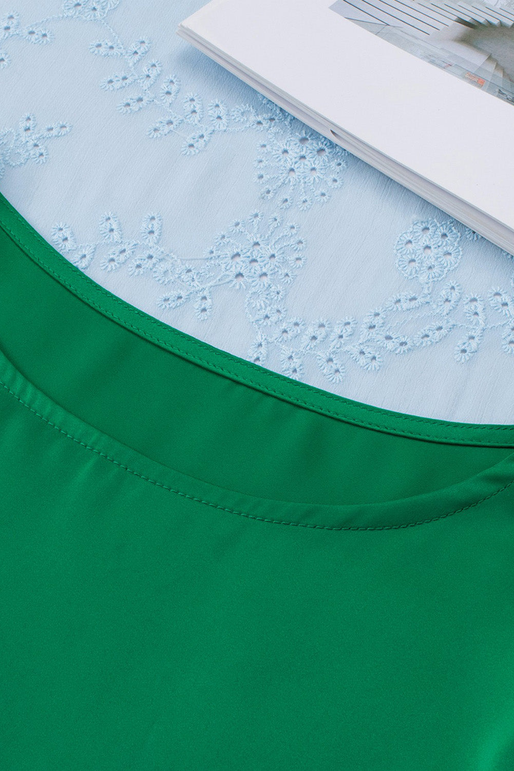 Satin Buttoned Cuffs Puff Sleeve Top