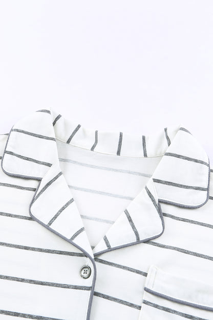 Conjunto de pijama de pantalón y manga larga con estampado de leopardo