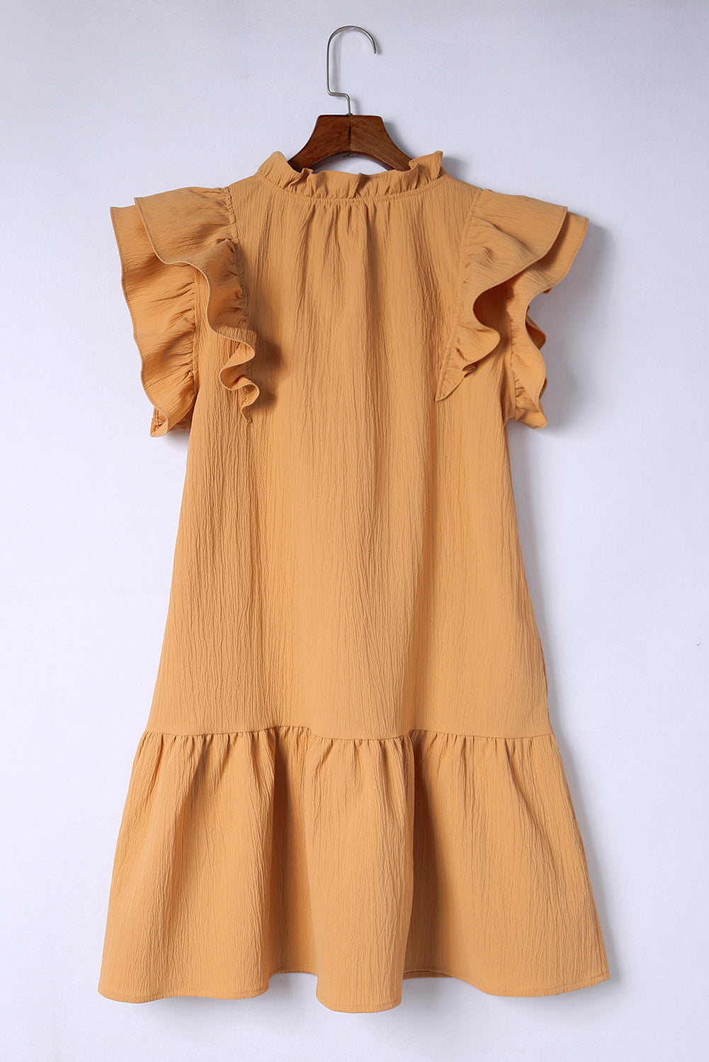 Mini-robe à volants et manches à volants avec poches