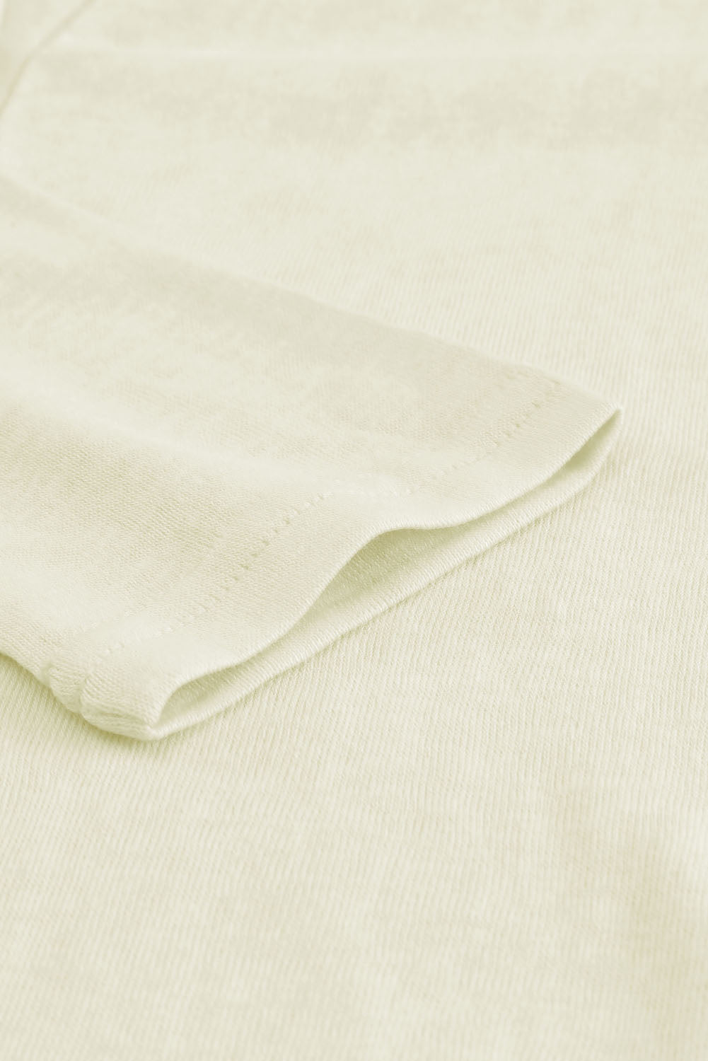 Cardigan ouvert à boutons de couleur unie beige