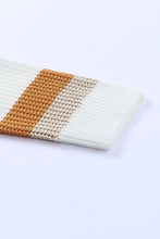 Stripe Drop Shoulder Striped Knit Sweater