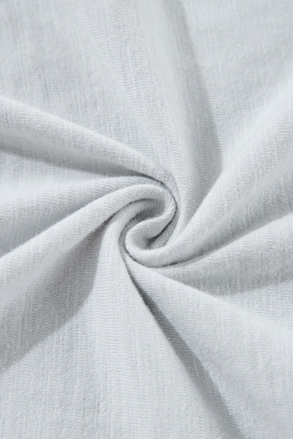 Haut haut bas vert grande taille à fleurs et coutures apparentes