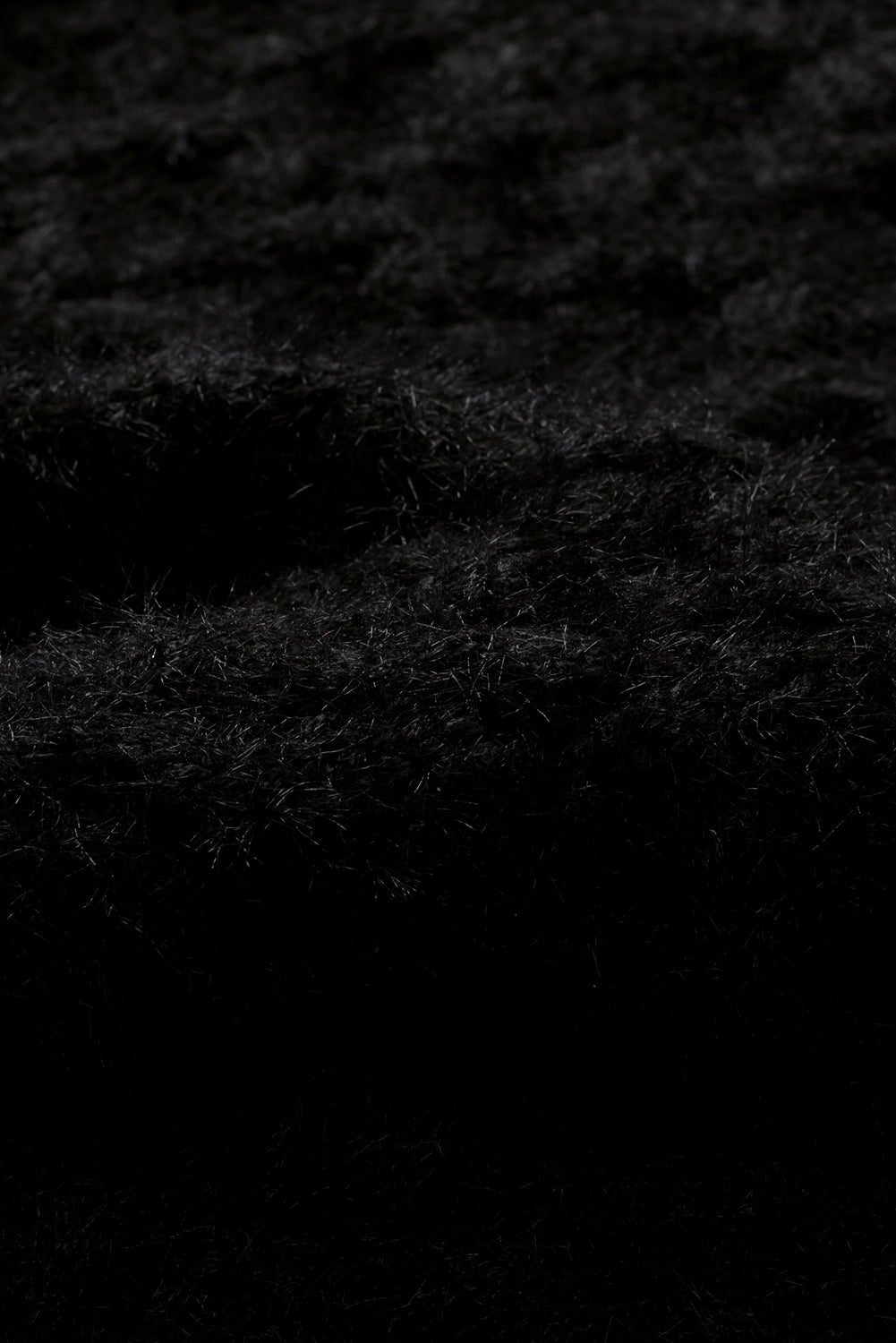 Asymmetric Cut Out Cold Shoulder Eyelash Sweater