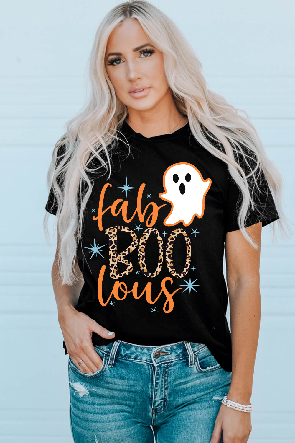 T-shirt à manches courtes avec imprimé graphique « It's Spooky Season »