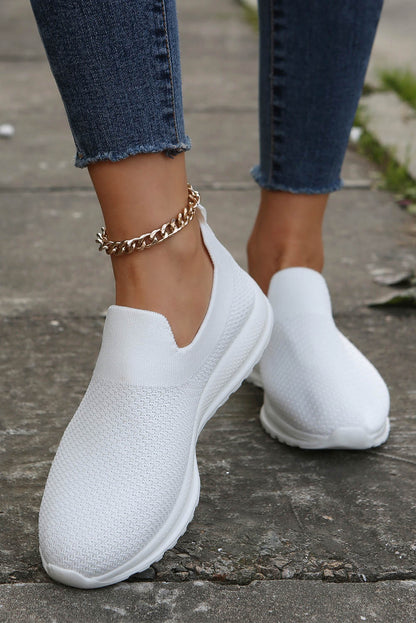 Breathable Knit Minimalist Slip-On Shoes