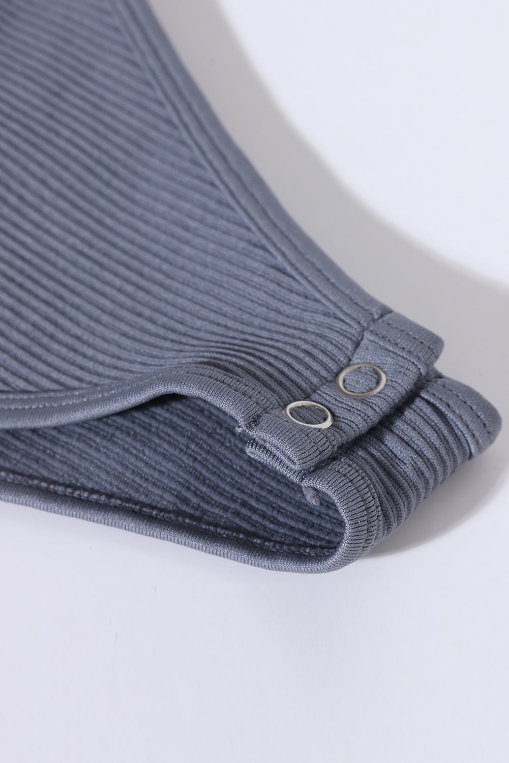 Solid Color Ribbed Sleeveless Sport Romper