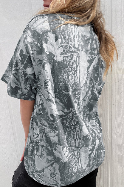 Beige Camo Woodland LOVE LIKE JESUS Casual Tee