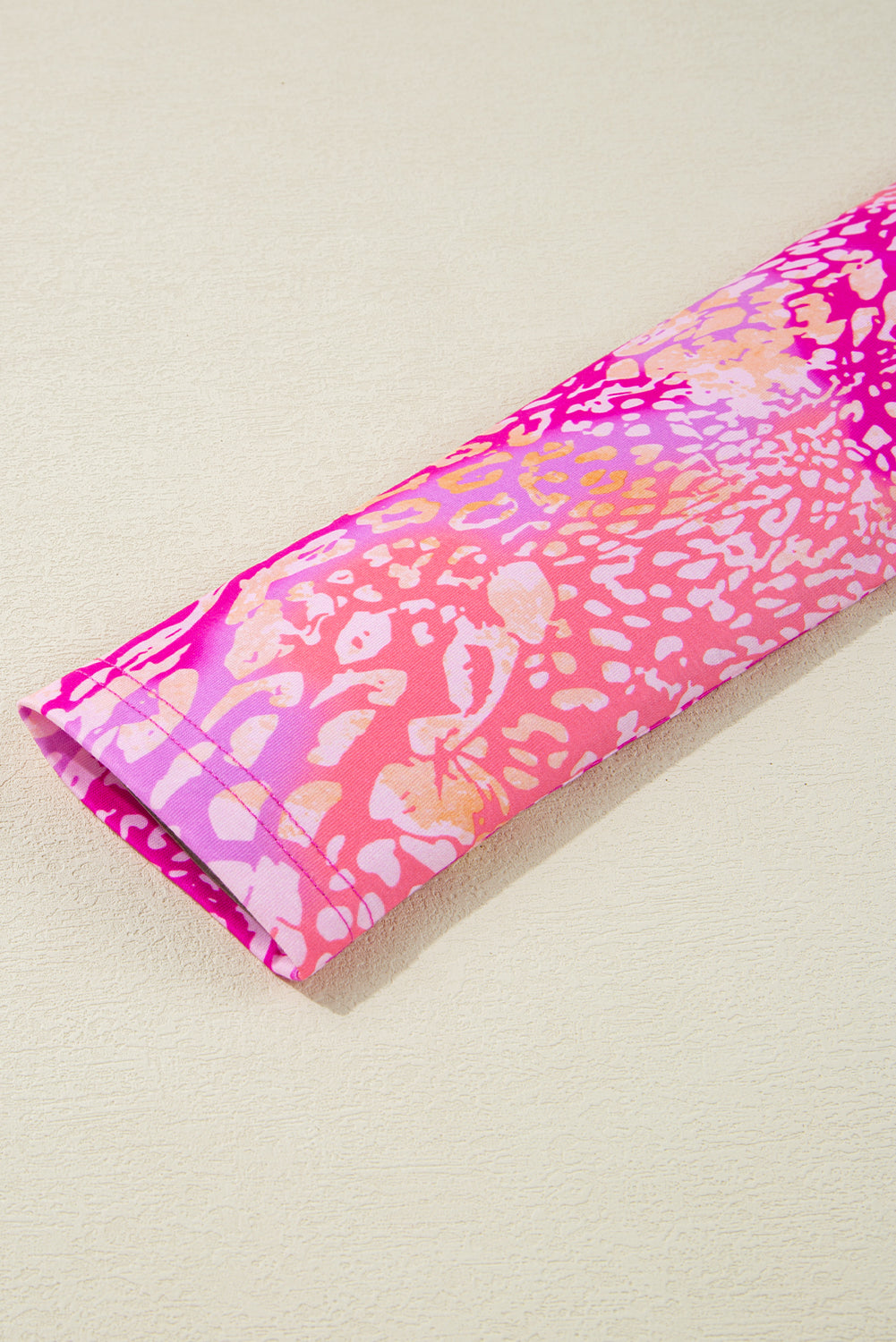 Tunique classique à ourlet mouchoir et imprimé léopard Rose