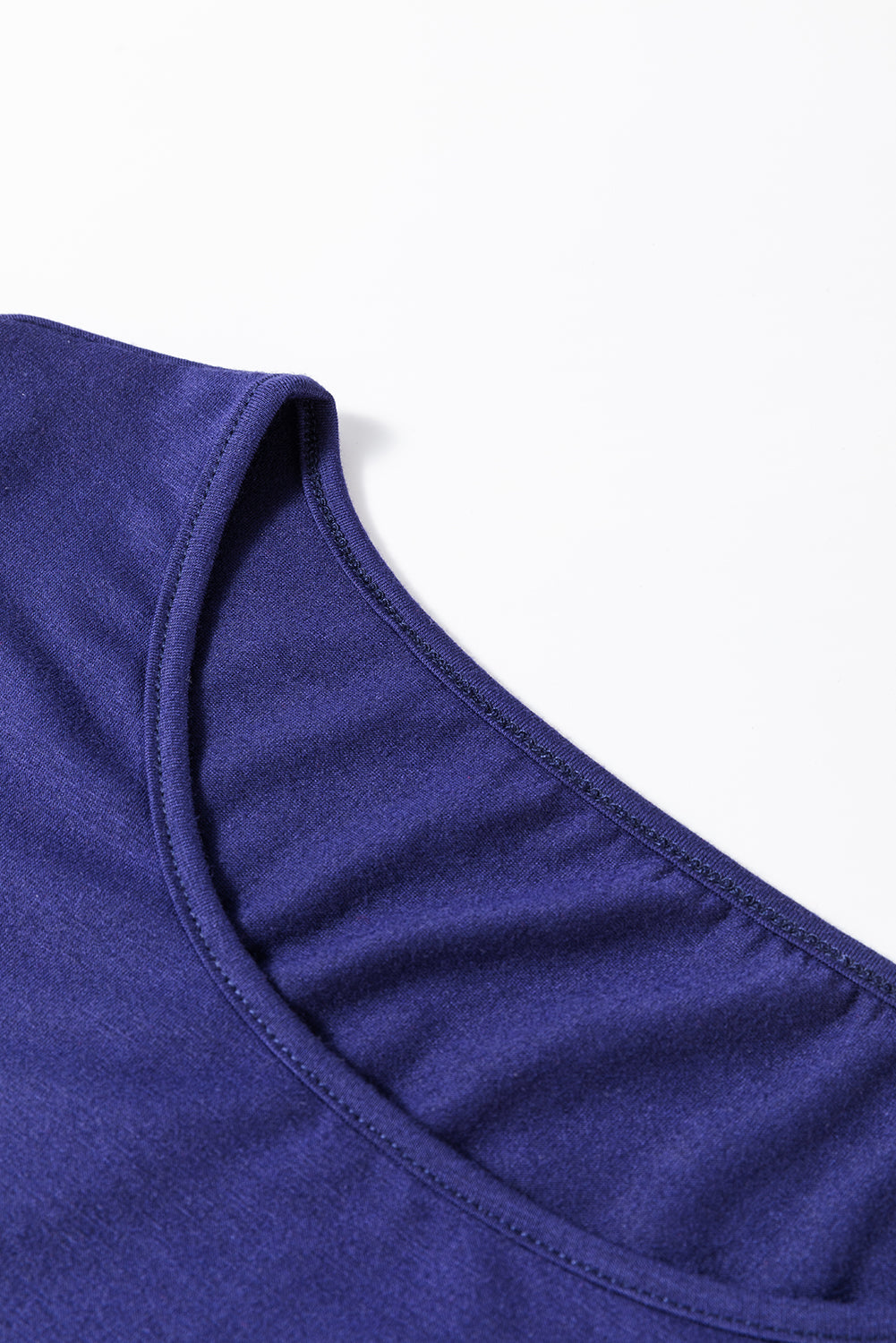 Ensemble deux pièces haut bleu uni et pantalon de Noël