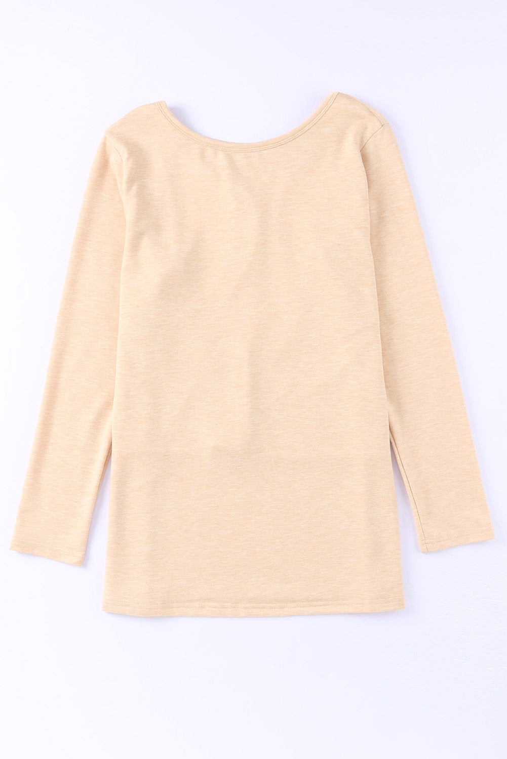 Top tejido de manga larga con espalda abierta