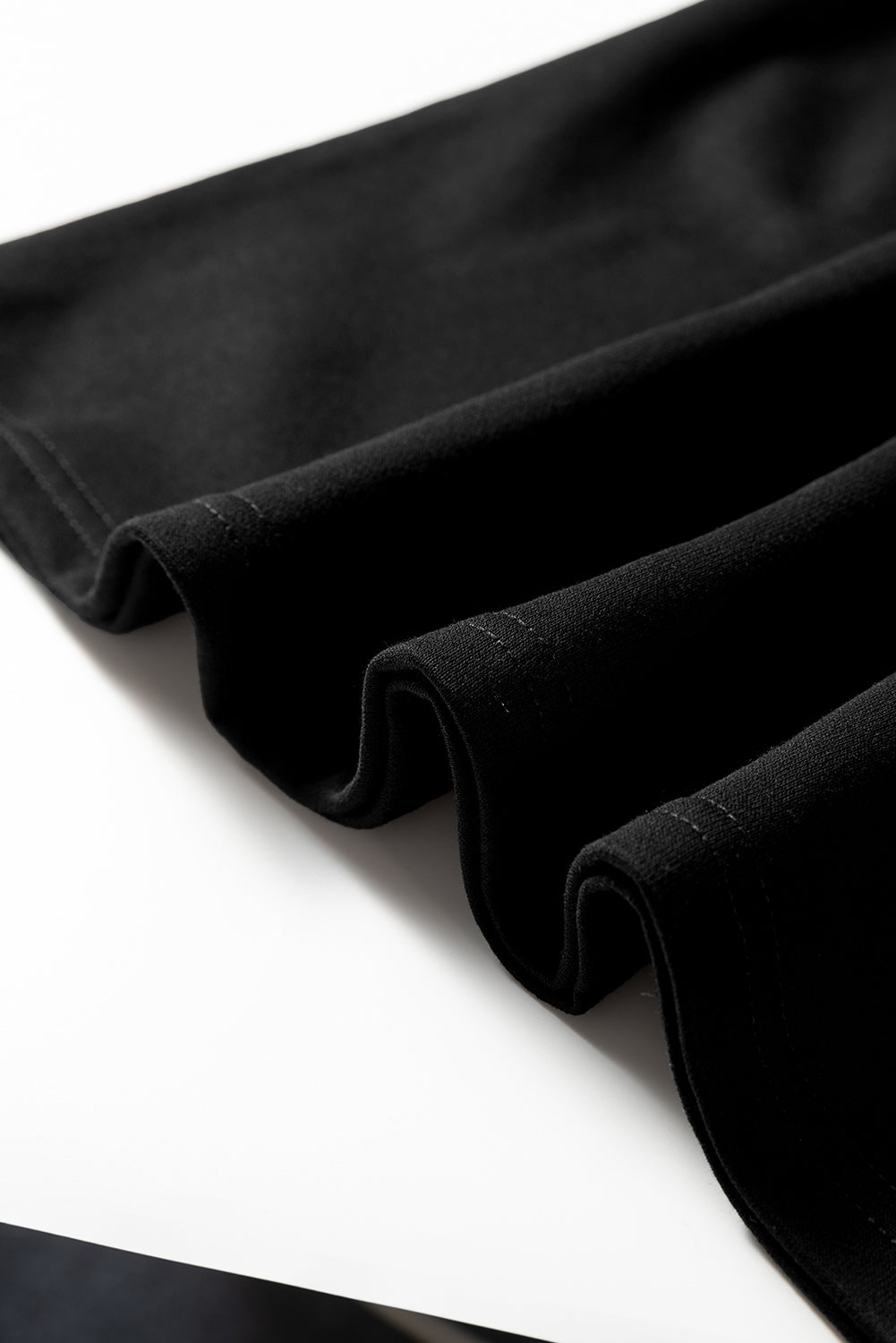 Black Varsity Contrast Banded Sleeve Shift Sweatshirt Dress