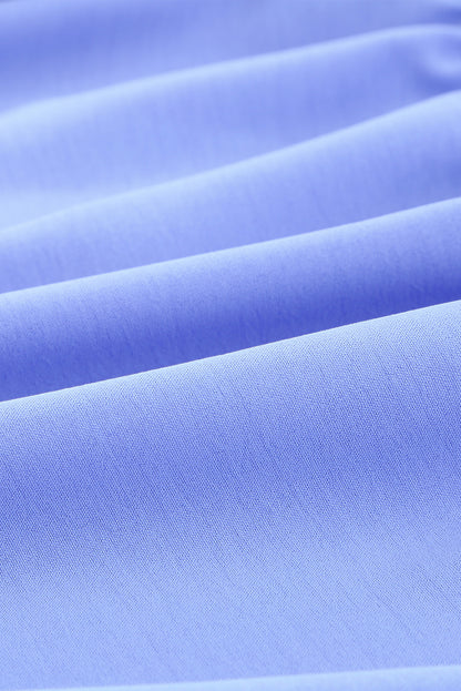 Minivestido asimétrico con cuello cuadrado y media manga 