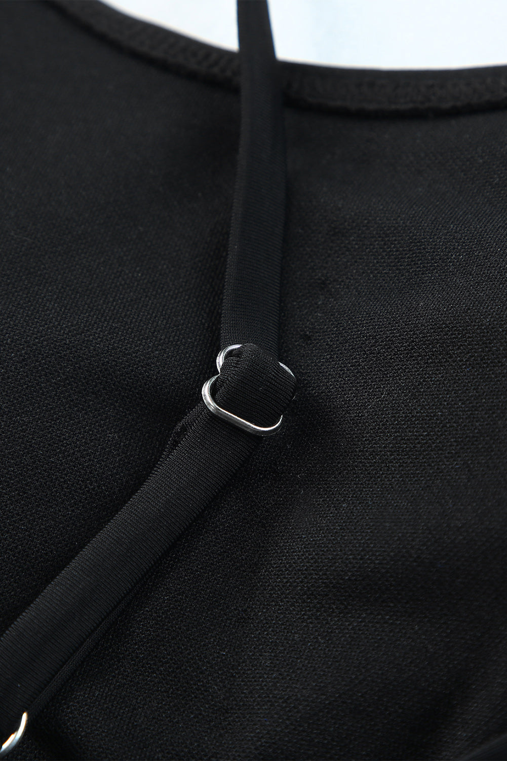 Bañador bikini de 2 piezas con ribete de malla de leopardo 