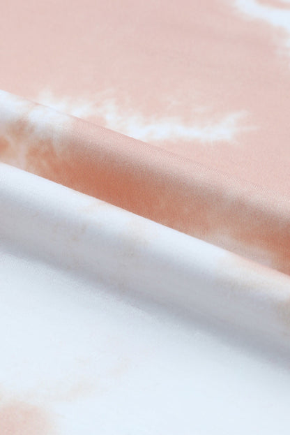 Tie-dye Round Neck Short Sleeve Top