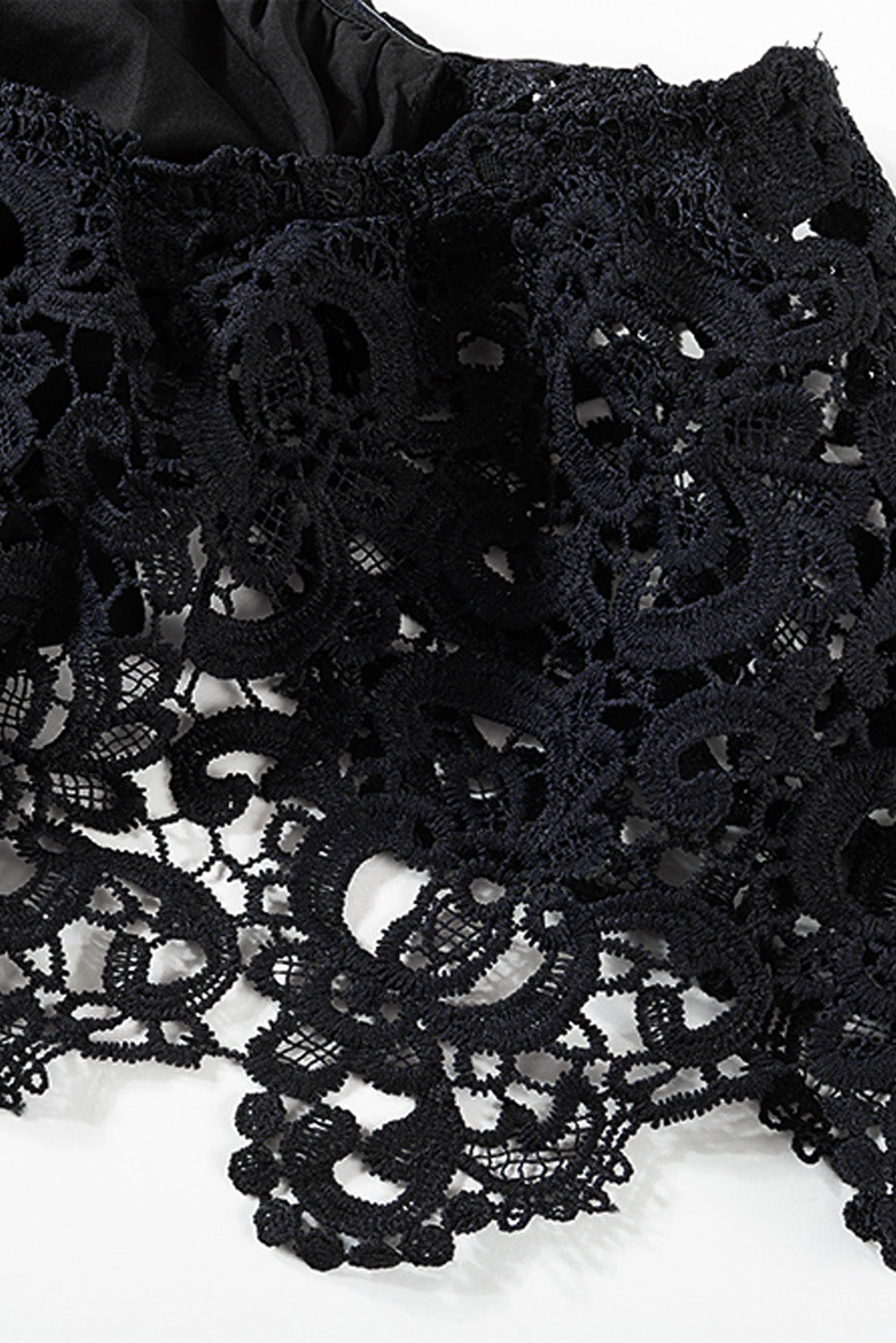 Off-the-shoulder Lace Sleeves Plus size Dress