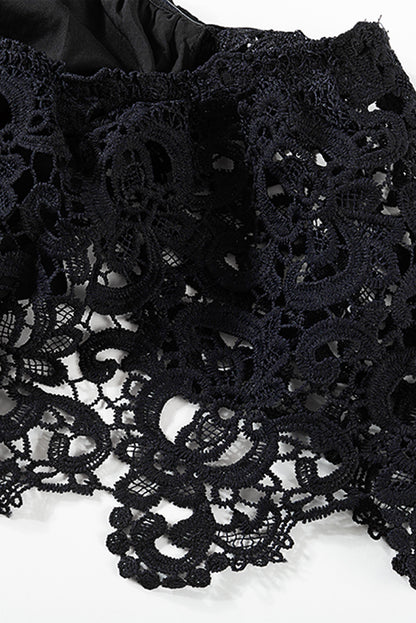 Off-the-shoulder Lace Sleeves Plus size Dress