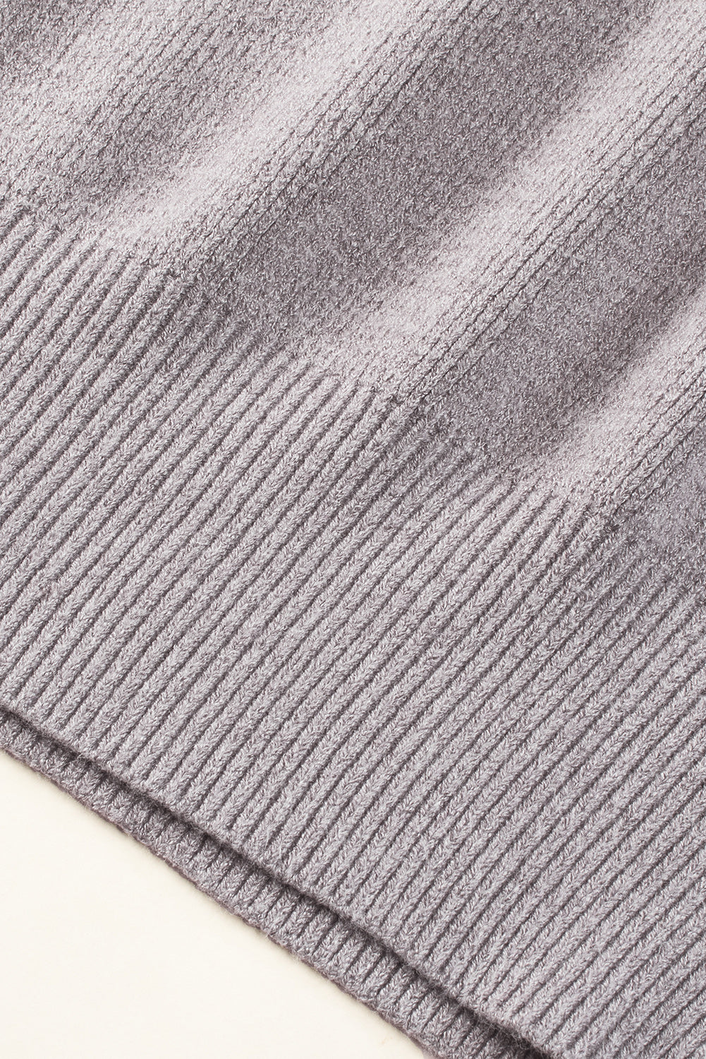 Jersey gris extragrande con hombros caídos y mangas abullonadas 