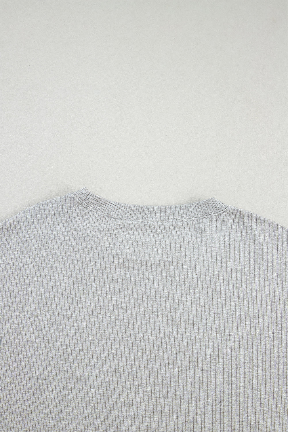 Ensemble tunique ample gris clair uni et short slim