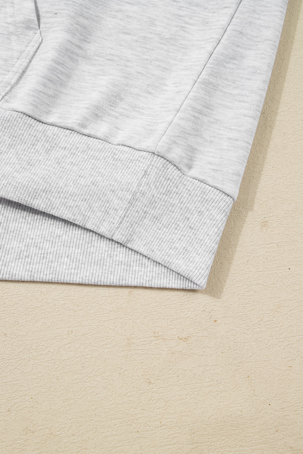 Light Grey Camouflage Patchwork Asymmetric Sleeve Plus Size Hoodie