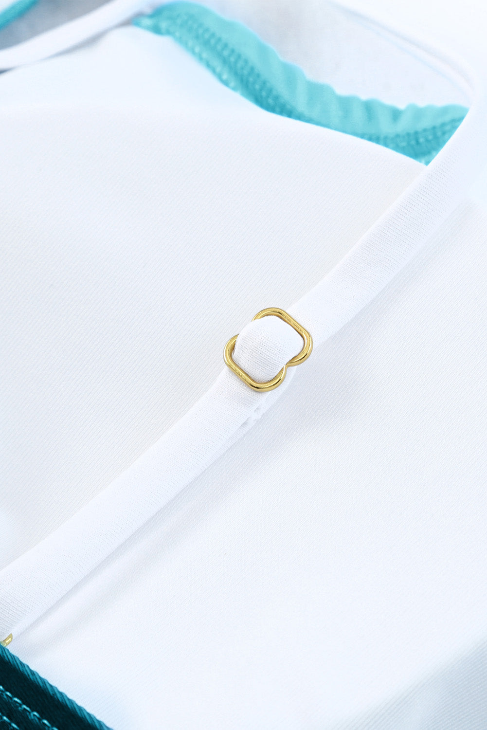 Maillot de bain tankini dos nu Peekaboo à dégradé de couleurs océaniques 