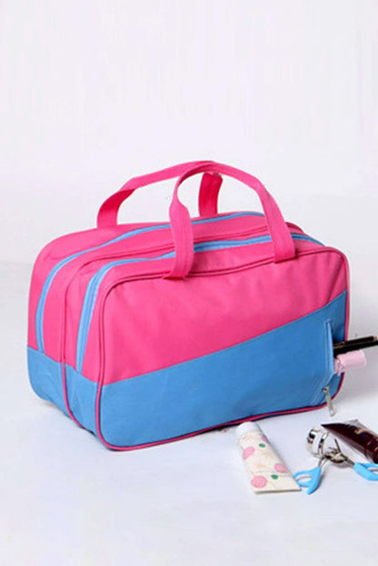 Sac de yoga portable à poches zippées et blocs de couleurs Bonbon