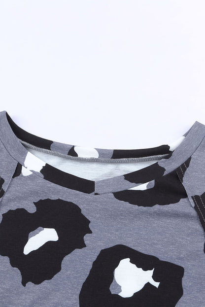 Print Long Sleeve Loose Top