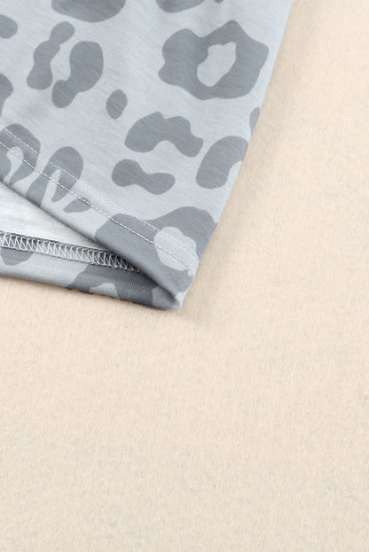 Top sin mangas con estampado de hombros caídos 