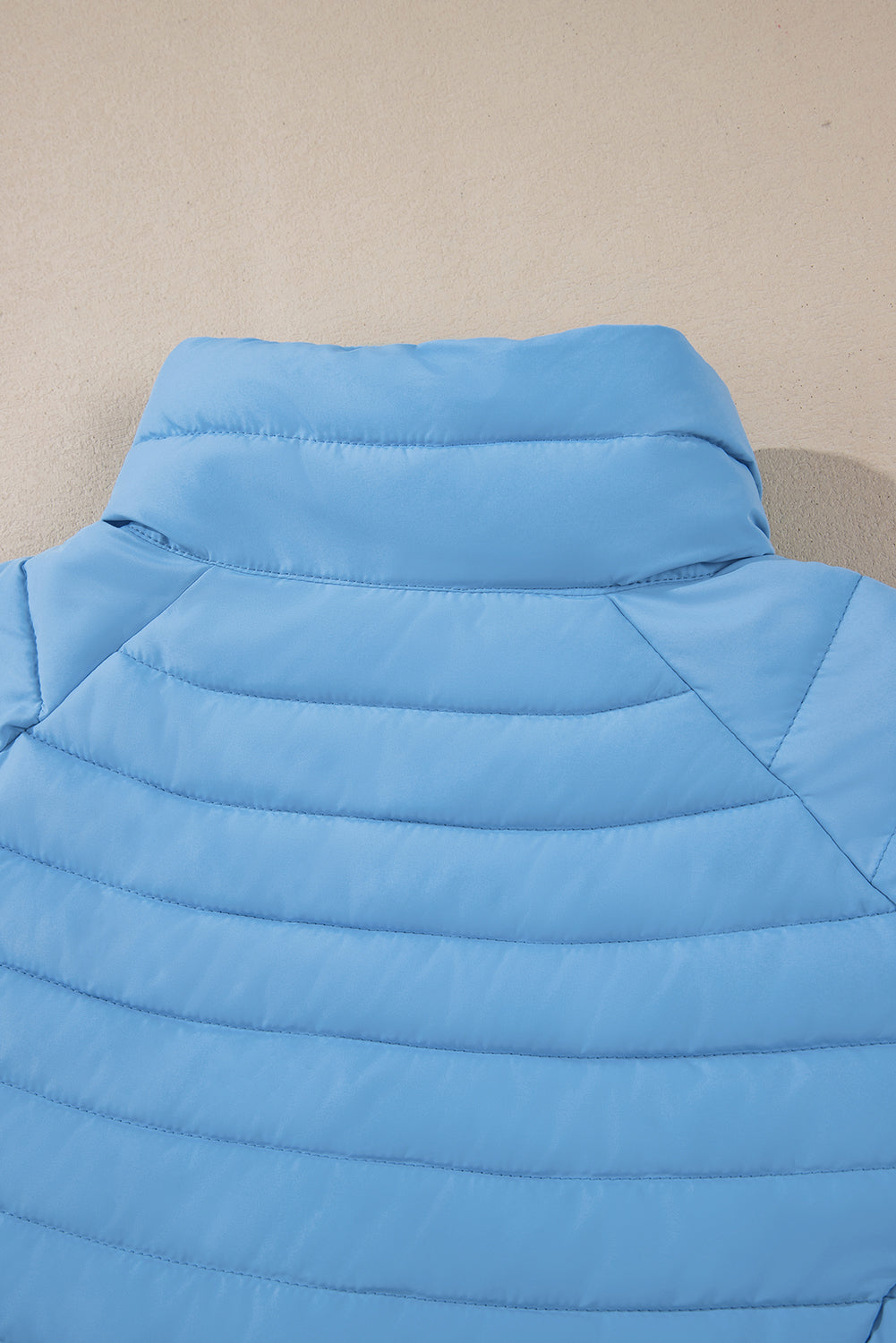 Doudoune matelassée zippée de couleur unie Myosotis