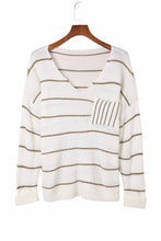 Stripe Chest Pocket Striped Sweater