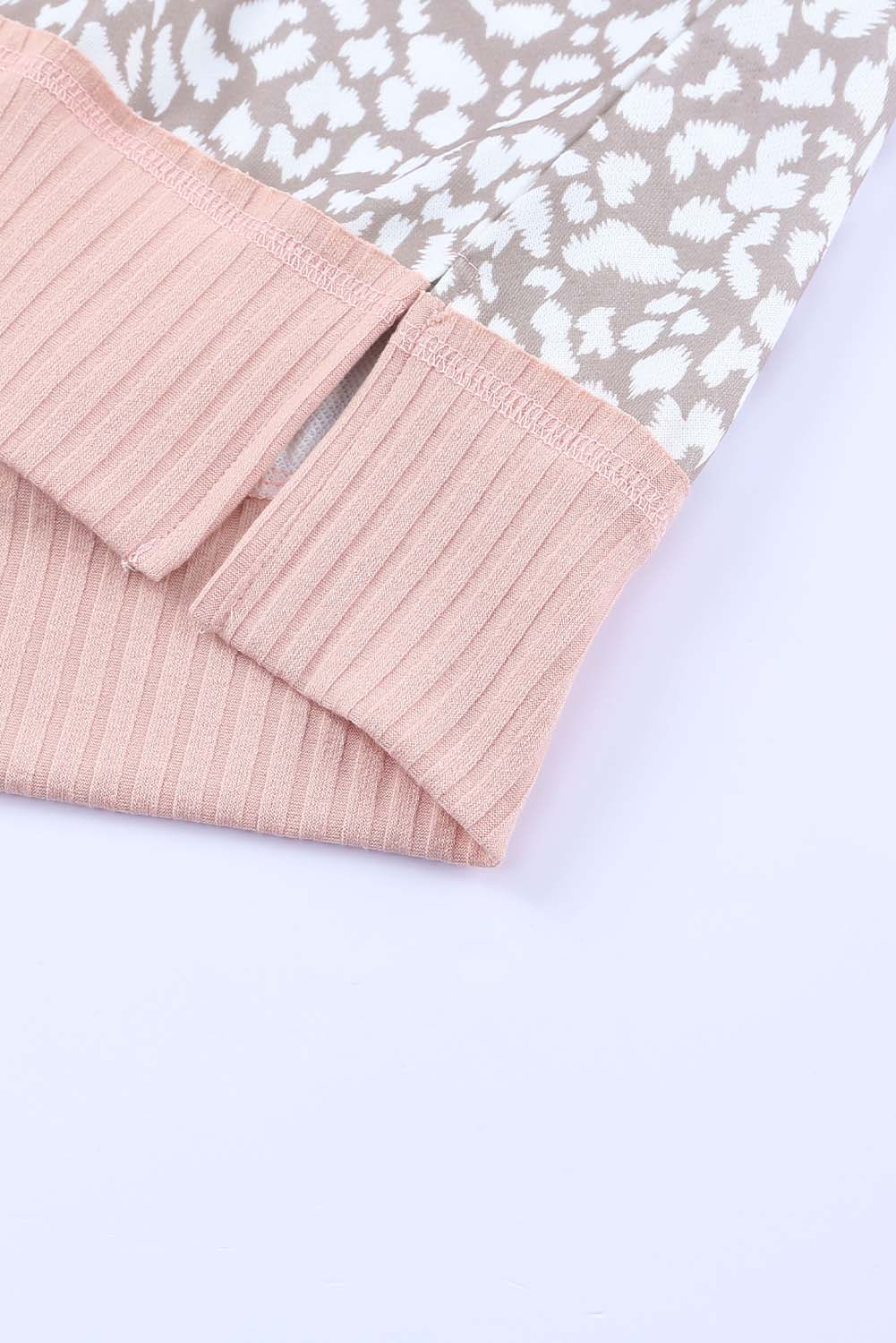 Sweat à capuche à manches longues léopard