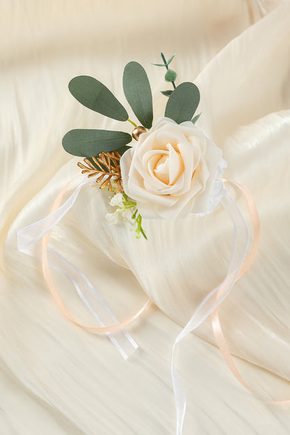 Alloy Flower Ribbon Tie Wedding Bracelet