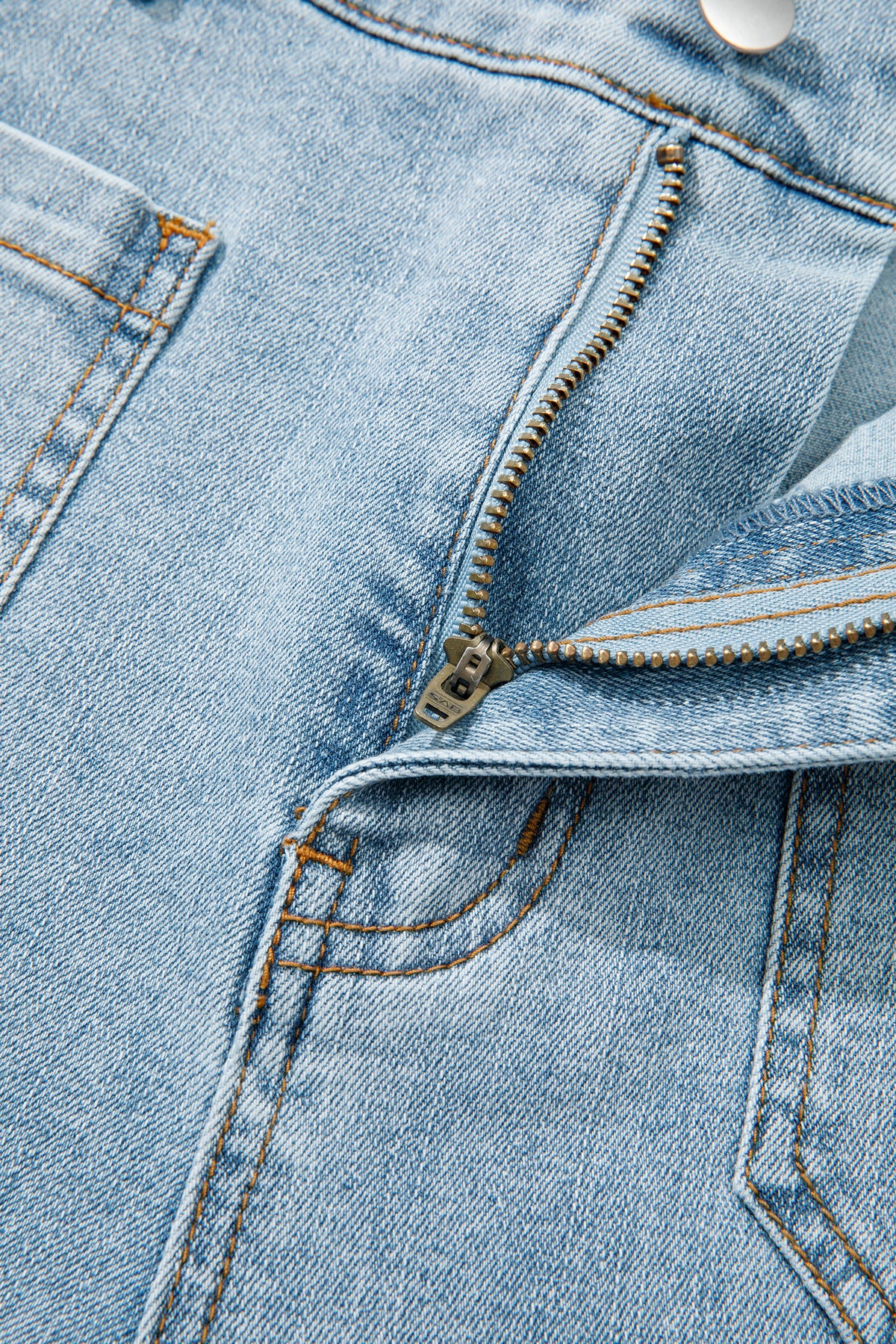 Beau Blue Solid Full-Length Regular Pocket Detail Wholesale Denim Jeans